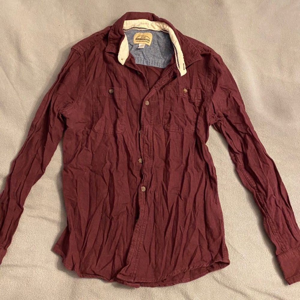 Burnt Red Button Up